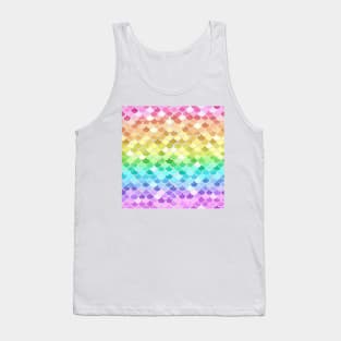 Watercolor Mermaid Scales - Pastel Rainbow Tank Top